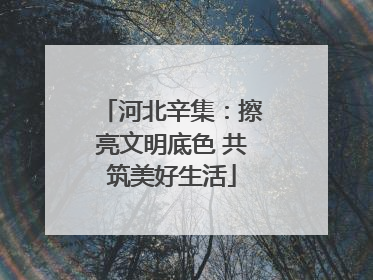 河北辛集：擦亮文明底色 共筑美好生活