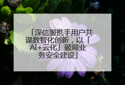 深信服携手用户共谋数智化创新，以「AI+云化」破局业务安全建设