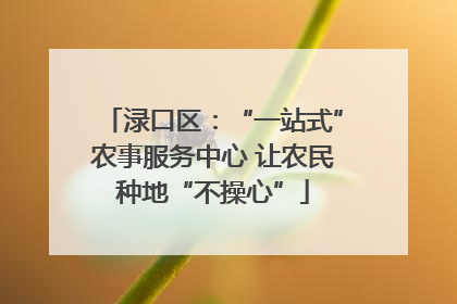 渌口区：“一站式”农事服务中心 让农民种地“不操心”