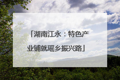 湖南江永：特色产业铺就瑶乡振兴路