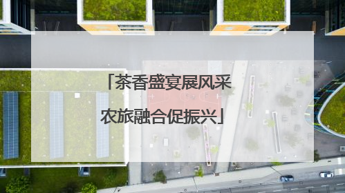 茶香盛宴展风采 农旅融合促振兴