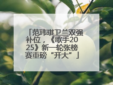 范玮琪卫兰双强补位，《歌手2025》新一轮张榜赛重磅“开大”
