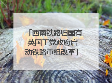 西南铁路归国有 英国工党政府启动铁路重组改革