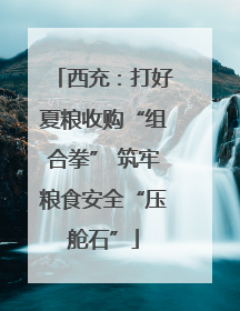 西充：打好夏粮收购“组合拳” 筑牢粮食安全“压舱石”