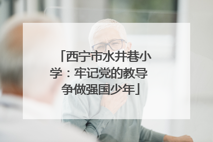 西宁市水井巷小学：牢记党的教导 争做强国少年