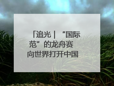 追光｜“国际范”的龙舟赛 向世界打开中国文化的大门