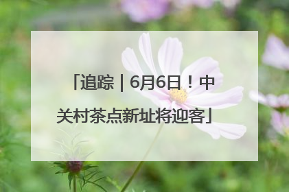 追踪｜6月6日！中关村茶点新址将迎客
