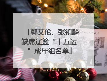 郭艾伦、张镇麟缺席辽篮“十五运”成年组名单