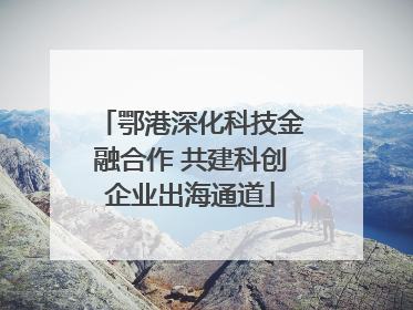 鄂港深化科技金融合作 共建科创企业出海通道