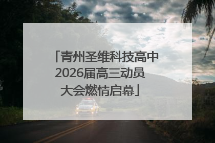 青州圣维科技高中2026届高三动员大会燃情启幕