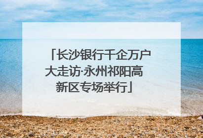 长沙银行千企万户大走访·永州祁阳高新区专场举行