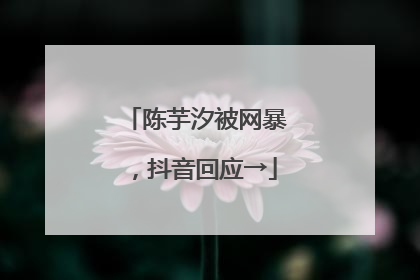 陈芋汐被网暴，抖音回应→