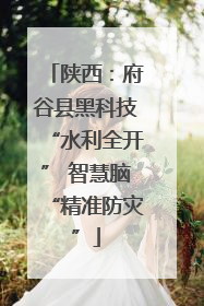 陕西：府谷县黑科技“水利全开” 智慧脑“精准防灾”