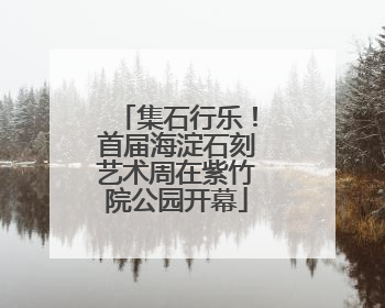 集石行乐！首届海淀石刻艺术周在紫竹院公园开幕