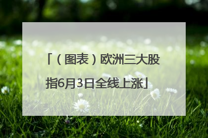 （图表）欧洲三大股指6月3日全线上涨