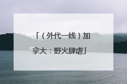 （外代一线）加拿大：野火肆虐