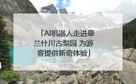 AI机器人走进皋兰什川古梨园 为游客提供新奇体验